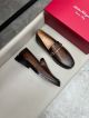 Ferragamo Man Dark Brown Calfskin Business Leather Shoes 0428103 (2)_th.jpg
